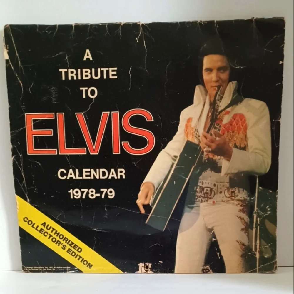 ELVIS VINTAGE CALENDAR 1978-79 Authorized Collector's Edition